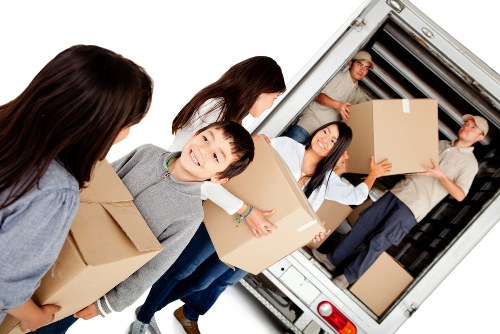 Man and van removals service in West Hendon near local residential buildings