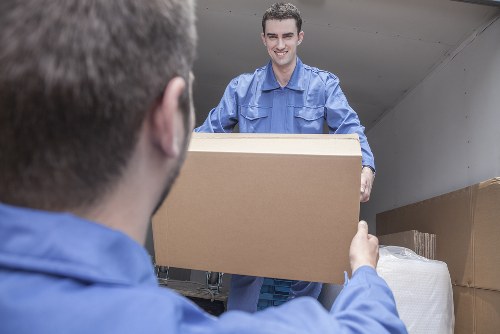 House removals team planning a move in West Hendon