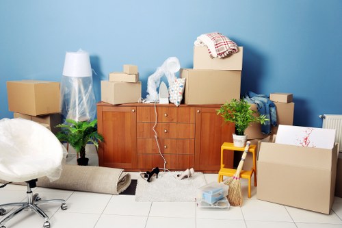 Removal team planning a move in West Hendon with local residential access considerations