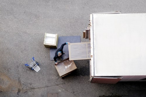 Moving van ready for a local move in West Hendon