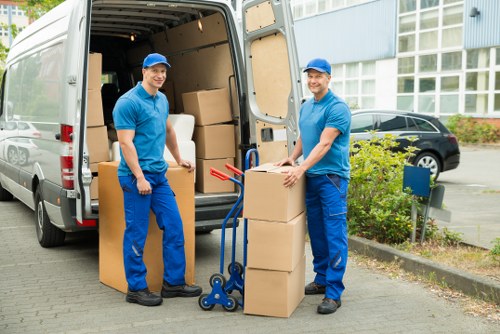 Local removals team helping with a flat move in West Hendon