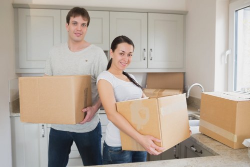 Sustainability-focused van service handling reusable items and recyclables