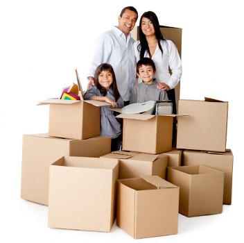 Van loaded with furniture for a West Hendon house or flat move
